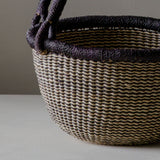 Small Accent Bolga — Black, Natural and Sienna Leather